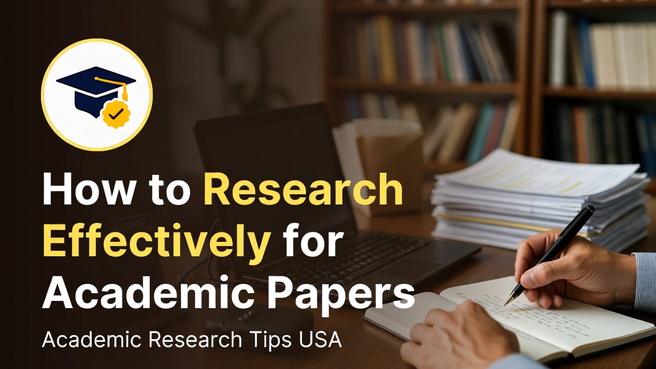 How to Research Effectively for Academic Papers in the USA – Academic Research Tips USA & How to Research for Assignments